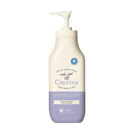 Caprina by Canus Moisturizing Body Milk Lotion With Fresh Canadian Goat Milk, Lavender Oil, 11.8 Fl Oz