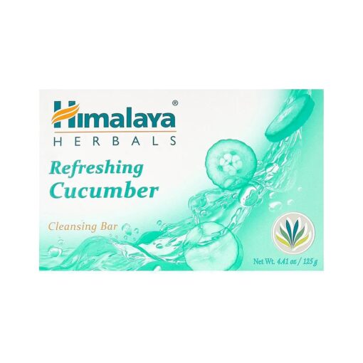 Himalaya Herbal Healthcare Refreshing Cucumber Cleansing Bar, 4.41 Ounce,6 Count