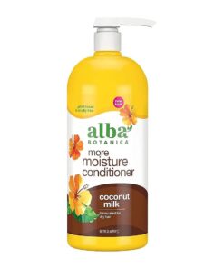 Alba Botanica More Moisture Conditioner, Coconut Milk, 32 Oz