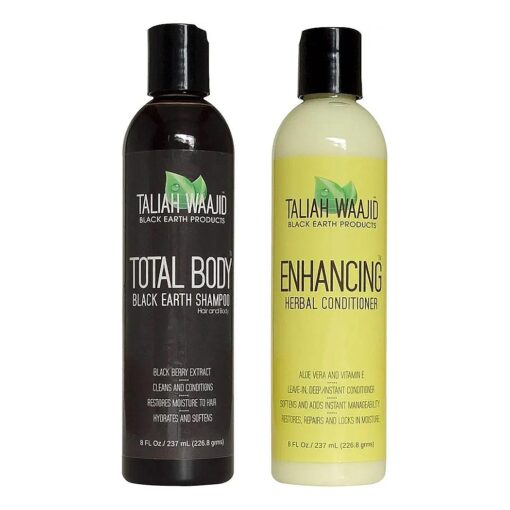 Taliah Waajid Total Body Black Earth Shampoo & Herbal Conditioner