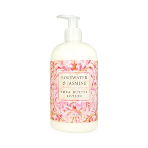 Greenwich Bay Trading Company Shea Butter Lotion, Rosewater & Jasmine 16 Fl Oz