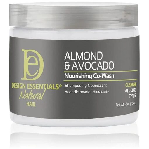 DESIGN ESSENTIALS Natural Almond & Avocado Nourishing Co-wash, White, 1 lb