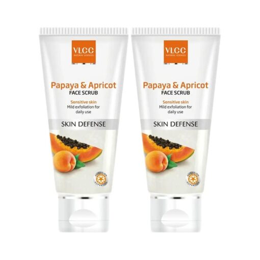 VLCC Papaya & Apricot Face Scrub, 80gm ( Pack of 2 )