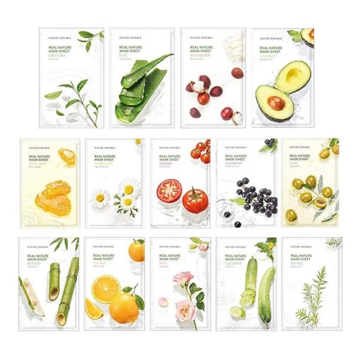 Nature Republic Real Nature Mask Sheet 10pcs Original Korean Mask Sheet