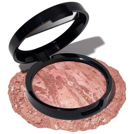 LAURA GELLER NEW YORK Baked Blush-n-Bronze Marbleized 2-in-1 Sculpting Bronzer Blush - Rose Bronze - Contour Face with a Radiant Flush