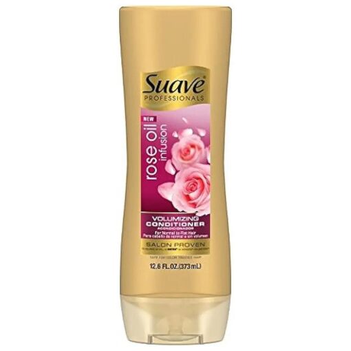 Suave Professionals Shampoo For Fine to Flat Hair Rose Oil Infusion Volumizing Shampoo 12.6 oz ( Pack of 2 )