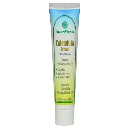 Nature 's Way Nature Works Calendula Cream, Natural Soothing Cream, 4 Ounce