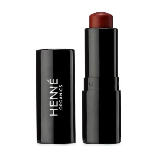 Henne Organics Luxury Lip Tint - Moisturizing, Sheer Natural Color - Intrigue ( Brick Red )