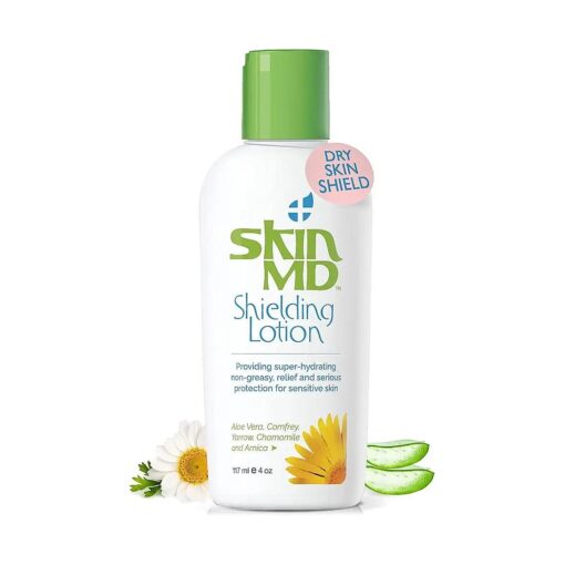 Skin MD Shielding Lotion 4oz, - hydrating, non-greasy, relief & serious protection for sensitive skin