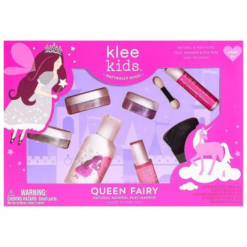 Luna Star Naturals Klee Kids Natural Mineral Makeup 6 Piece Kit, Queen Fairy