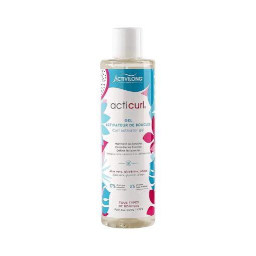 Acticurl Curl Activator Gel Aloe Vera Glycerin Pitaya - Perfect Hold and Definition for Shiny, Frizz-Free Curls - 260 ml