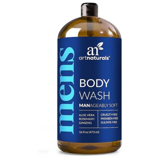 artnaturals Men 's Fresh Body Wash- Natural Shower Gel that Cleanses, Refreshes, Deodorizes & Moisturizing ( 16 Fl Oz -Pack of 1 )