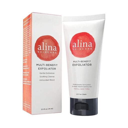 NEW, Alina Skin Care Multi-Benefit Everyday EXFOLIATOR with 100 % natural rice kernels and clinically proven Asian mushroom complex for a gentle and soothing exfoliation, 2.5 ounce ( Full Size )