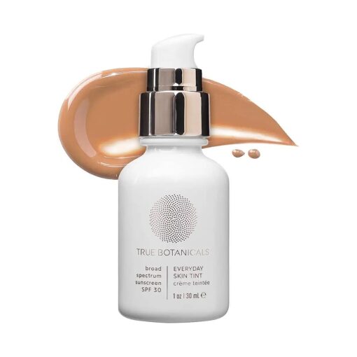 True Botanicals - Everyday Skin Tint SPF 30 | Non-Toxic, Vegan | Safe For Sensitive Skin, Weightless Feel, Minimizes Look of Pores + Long Lasting| MADE Safe ( 13 Medium/Tan Warm, 1 fl oz | 30 ml )