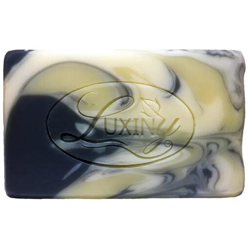 Natural Soap Bar, Luxiny Eucalyptus Spearmint Handmade Body Soap and Bath Soap Bar is a Palm Oil Free Vegan Castile Soap with Essential Oils & Charcoal for All Skin Types especially oily skin ( Single )