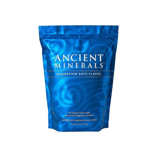 Ancient Minerals Magnesium Bath Flakes - Bathing Alternative to Epsom Salt - Soak in Natural Salts - High-Absorption Efficiency for Relaxation, Wellness & Muscle Relief - 8 lbs