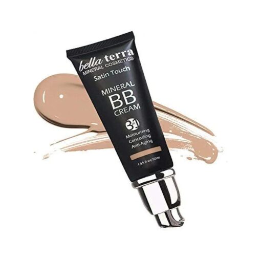 Bellaterra Cosmetics BB Cream, Tinted Moisturizer, Mineral Foundation, Concealer, Anti-Aging, Natural Sun Protection, All Shades 1.69oz - Light 102