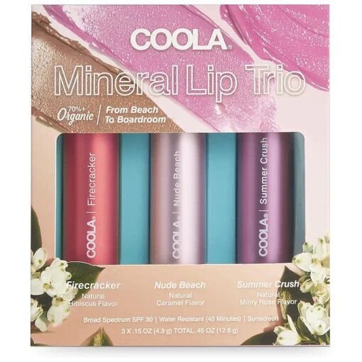 COOLA Organic Tinted Lip Balm & Mineral Sunscreen with SPF 30, Dermatologist Tested Lip Care for Daily Protection, Vegan, 0.15 Oz