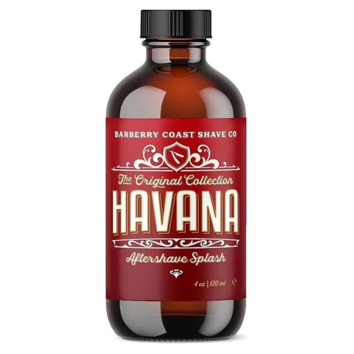 Havana AfterShave Splash for Men - Pure & Natural Ingredients - Scent : Tobacco, Cocoa Beans, Vanilla