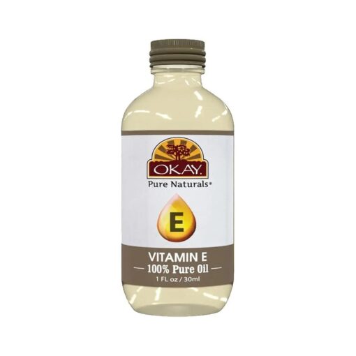 Okay Vitamin E Oil For All Hair Textures & Skin Types, All Natural, 1 Fl Oz