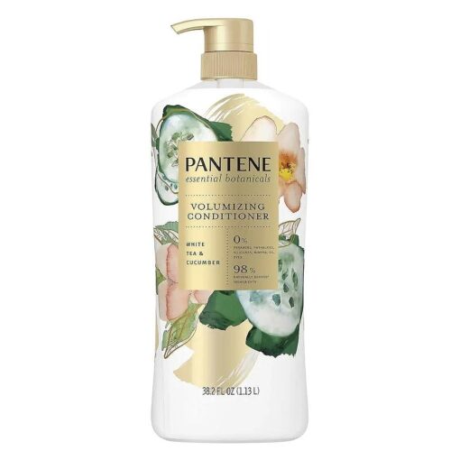 Pantene Essential Botanicals Volumizing Conditioner White Tea and Cucumber, 38.2 fl oz, 1item