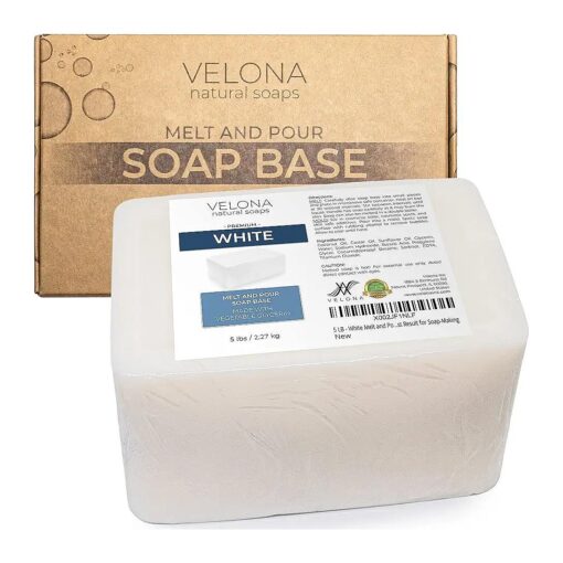 velona 5 LB - White Melt and Pour Soap Base SLS/SLES free | Natural Bars for The Best Result for Soap-Making