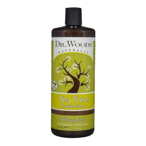 Dr. Woods Naturals Castile Liquid Soap Tea Tree, 32 Fluid Ounce