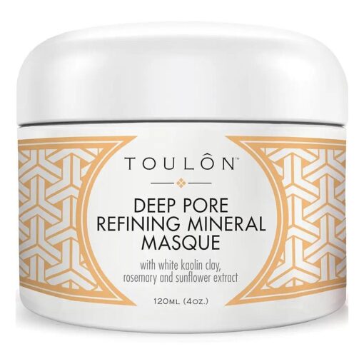 TOULON Kaolin Clay Mask for Face with White Kaolin Mineral Clay, Soft Pure Healing Mask with Minerals to Reduce Wrinkles and Blackheads & Detox Skin - Improve Complexion for Women or Men