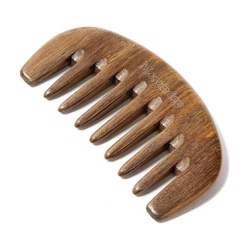 Comb Wide Tooth Comb Wooden Comb Scalp Comb Detangling Comb Hair Comb for Women Men Green Sandalwood Comb