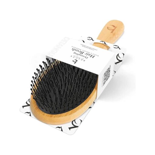 Detangler Brush Hair Brush - Hair Brushes for Women, Mens Hair Brush, Kids Hair Brush, Use With Hair Products, Wet or Dry Detangling Brush, Hair Detangler Bristle Brush, Bamboo Hair Brush, Brush Hair