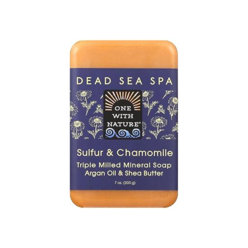 One With Nature Bar Soap, Chamomile and Sulfur, 7 Ounce