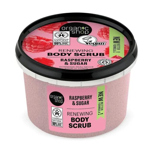 Body Scrub Natural Raspberry Cream and Sugar 250ml