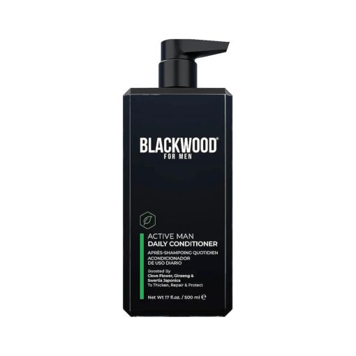 Blackwood For Men Active Man Daily Conditioner - Men 's Vegan & Natural Thickening Conditioner for Hair Loss & Dandruff - Deep Treatment for Shine - Sulfate Free, Paraben Free, & Cruelty Free ( 17 Oz )