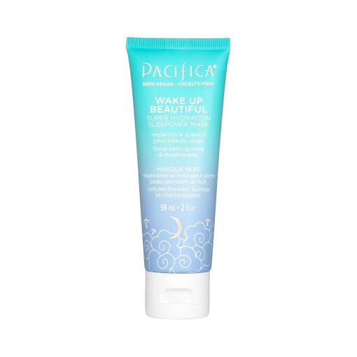 Pacifica Beauty, Wake Up Beautiful Overnight Face Mask, Moisturizer, Hyaluronic Acid, Vitamin E, Anti-Aging, For Dry to Oily Skin, Paraben-Free, Sulfate-Free, Alcohol-Free, Vegan & Cruelty Free