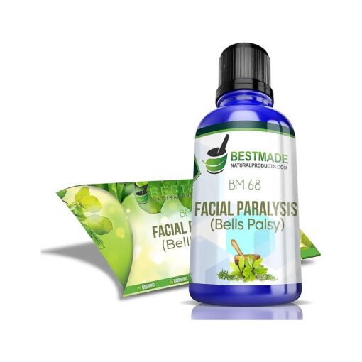 Facial Paralysis Natural Remedy, Helps with Bell 's Palsy, Facial Dropping, Tearing Eyes and Loss of Taste, BM68 15mL ,