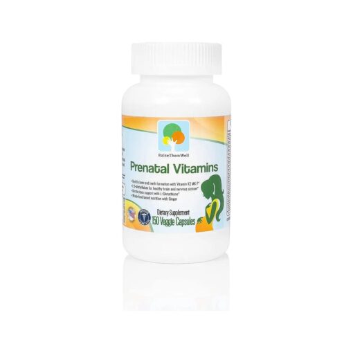 Physician Developed Prenatal Vitamin with Vitamins K2 MK-7, Methylfolate, and Glutathione | 150 Veggie Capsules