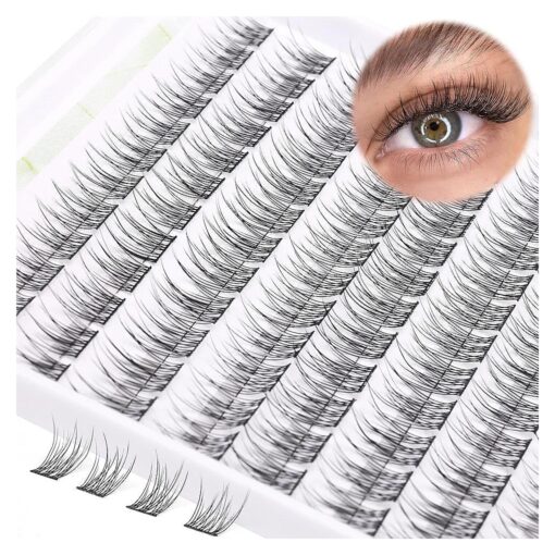 Lash Clusters DIY Lash Extensions Natural Cluster Lashes Eyelash Extensions Wispy Individual Lashes Short 9-11MM Eyelash Clusters Self Application at Home by ALICE