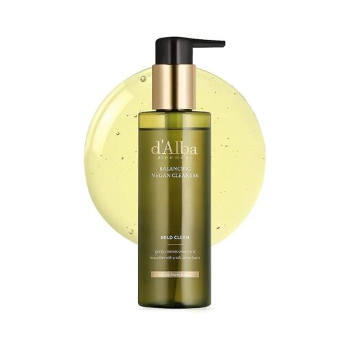 d'Alba Italian White Truffle Mild Skin Balancing Vegan Cleanser, Hydrating and Calming Cleanser, Mild pH Cleanser with White Truffles for Sensitive Skin, Non-Tightening Gentle Formu