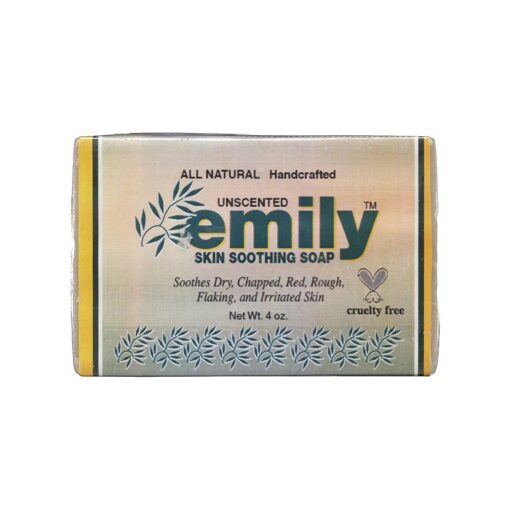 EMILY Soap Bar Natural Unscented Skin Soothing, 4 OZ