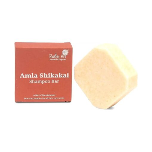 Amla Shikakai Organic Shampoo Bar | Methi, Ginger, Mango Butter | Reduces hair fall, detangles | Sulphate & Paraben Free, Natural & Organic | 2.65 Oz