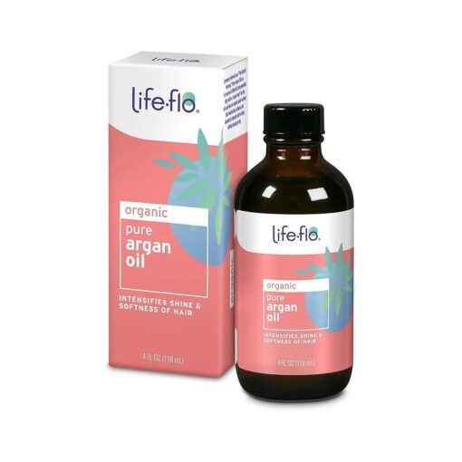 LIFE-FLO Pure Argan Oil | Organic and Cold Pressed | Intensify Hair Shine and Softness & Minimize Split Ends | Skin Moisturizer | 4 oz