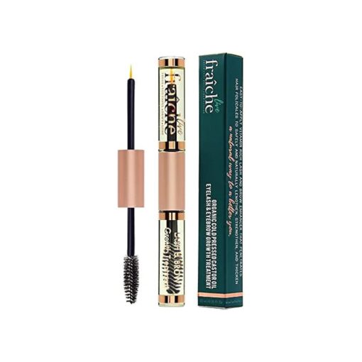 USDA Organic Castor Oil Lash Serum - Premium All Natural Cold Pressed Castor Oil Eyelash Growth Serum with Mascara Tube - Eyelash Treatment and Conditioner - For Thicker and Fuller Lashes