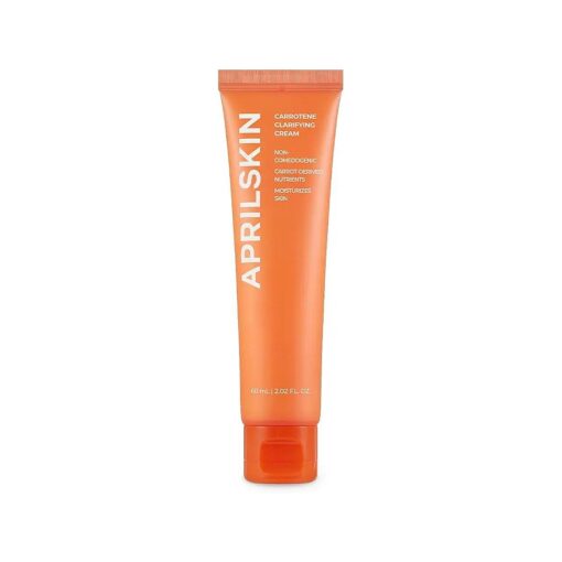 APRILSKIN Carrotene Clarifying Cream | Oily, sensitive, acne-prone skin | Removes blemishes, moisture balancing & skin protecting with M-Peptide | 2.02 oz | Cruelty-Free, No sulfates and artificial fragrance