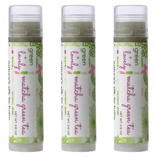 Nature 's Silk Lip Balm, Organic ( Matcha Green Tea )