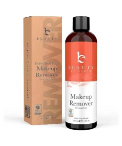 Makeup Remover - USA Made with Natural & Organic Ingredients Face and Eye Make Up Remover, Use with Wipes or Cotton Pads, Gentle Non-Greasy Makeup Remover for Dry, Oily and Sensitive Skin Types