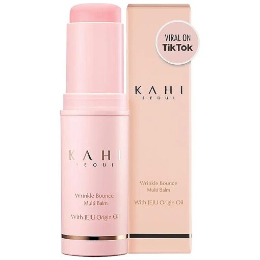 KAHI Wrinkle Bounce Multi Balm Facial Moisturizer | All-in-One Hydrating Lip Balm Eye Cream Neck Cream Make Up Base & Face Mist Moisture Balm Stick | Daily Face Moisturizer Stick ( 0.32 fl oz )