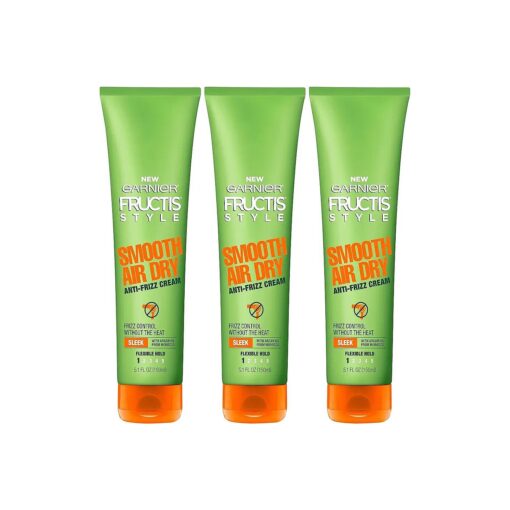 Garnier Hair Care Fructis Style Smooth Air Dry Anti-Frizz Cream, 5.1 Fl Oz ( Pack of 3 )