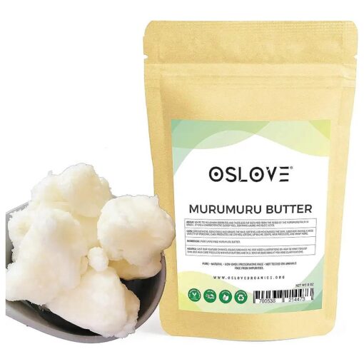 Pure, Natural and Unrefined Murumuru Butter - Soft silky butter for lotions, whipped body butters/souffles, lip balms, salves | 8oz