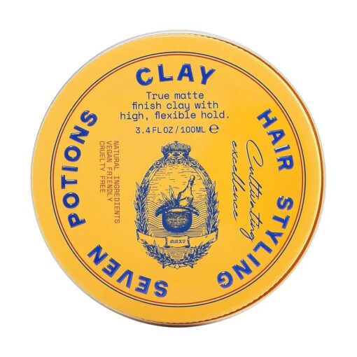 Hair Clay For Men and Women 3.4 fl oz - High Hold Matte Pomade - Effortless Hair Styling Product That Leaves No Residue - Water Based - Natural, Vegan, Cruelty Free