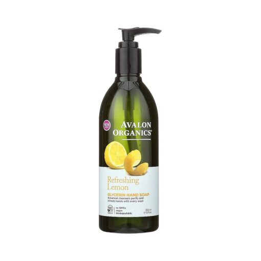 Avalon Organics Glycerin Hand Soap, Refreshing Lemon, 12 Oz